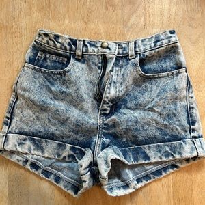American apparel denim shorts